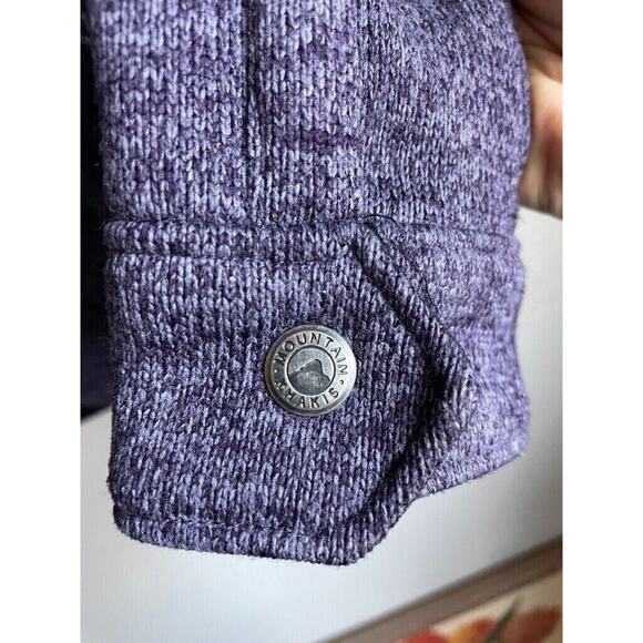 MOUNTAIN KHAKIS Fleece Sweater Jacket Womens SMALL Purple Zip Up - Picture 5 of 9
